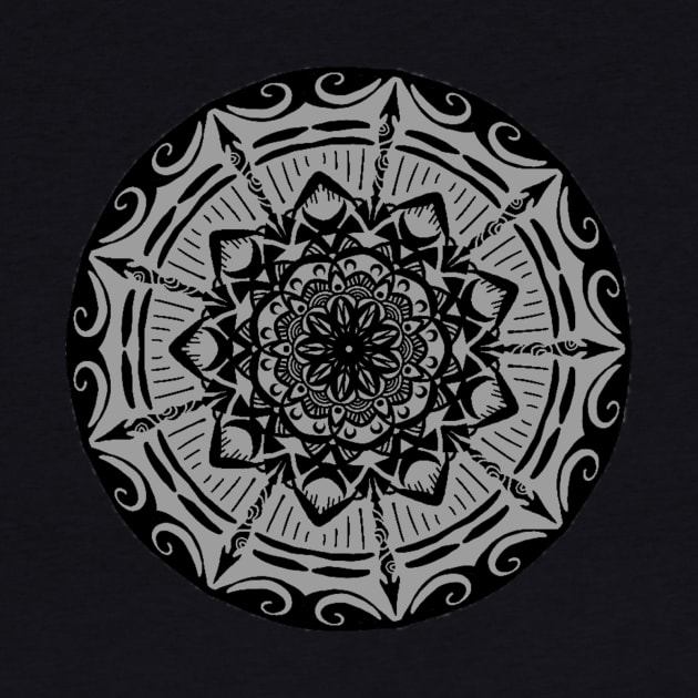 Gray Arrow Mandala by TaylorMineo